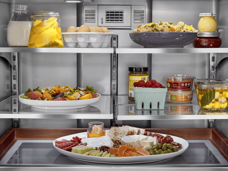 Food inside a KitchenAid® refrigerator Food inside a KitchenAid® refrigerator