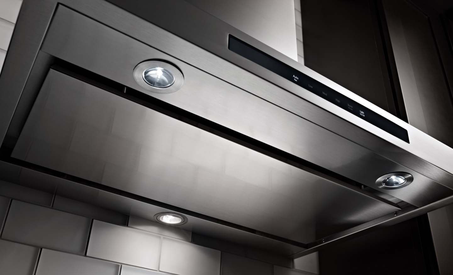 Stainless steel KitchenAid® under-cabinet hood Stainless steel KitchenAid® under-cabinet hood
