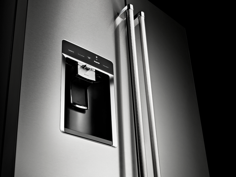 KitchenAid® side-by-side refrigerator with ice maker and water dispenser KitchenAid® side-by-side refrigerator with ice maker and water dispenser