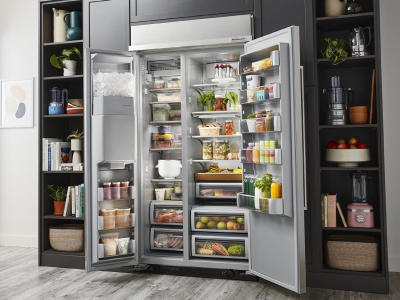 KitchenAid® stainless steel built-in refrigerator