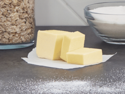 Butter on a countertop