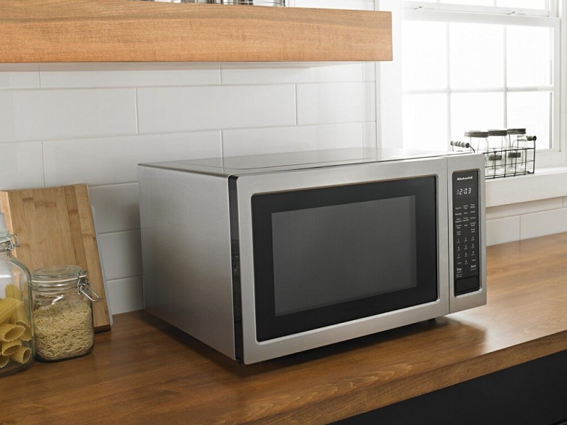 A KitchenAid microwave A KitchenAid microwave