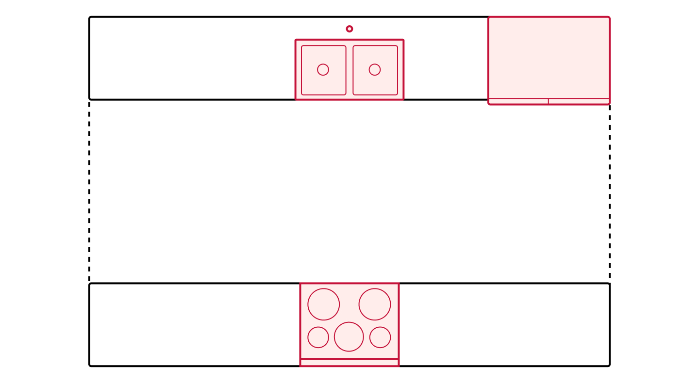 Galley kitchen infographic Galley kitchen infographic