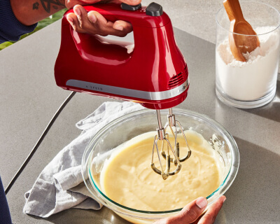 Blending with a hand mixer