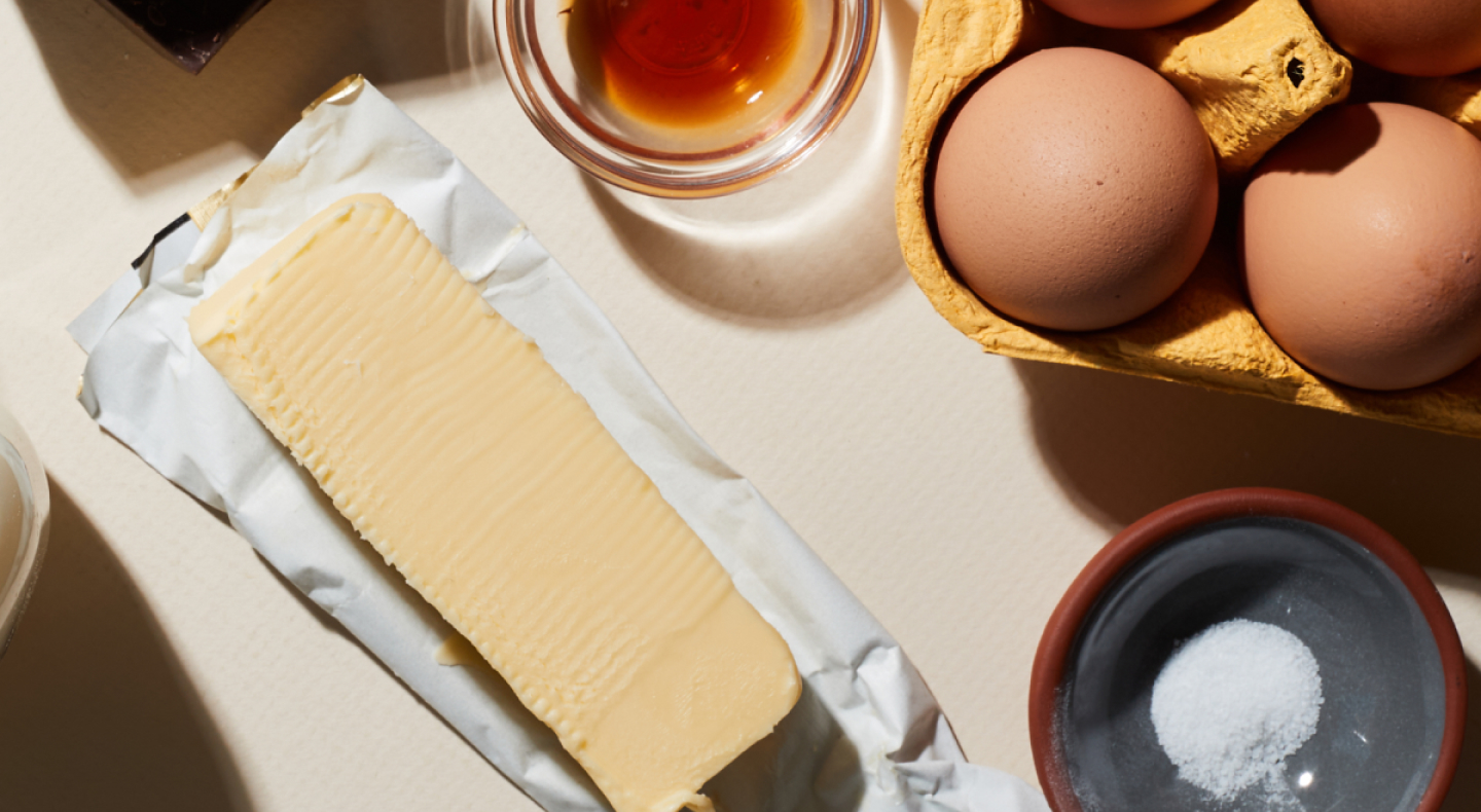 Eggs and shortening Eggs and shortening