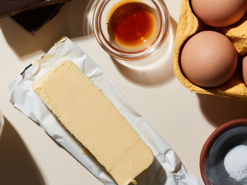 Eggs and shortening Eggs and shortening