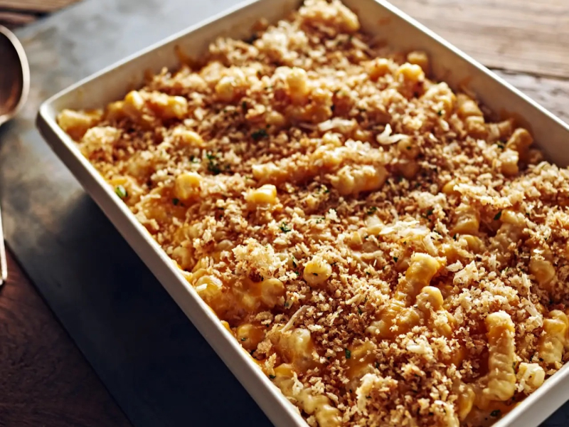 Crunchy mac and cheese