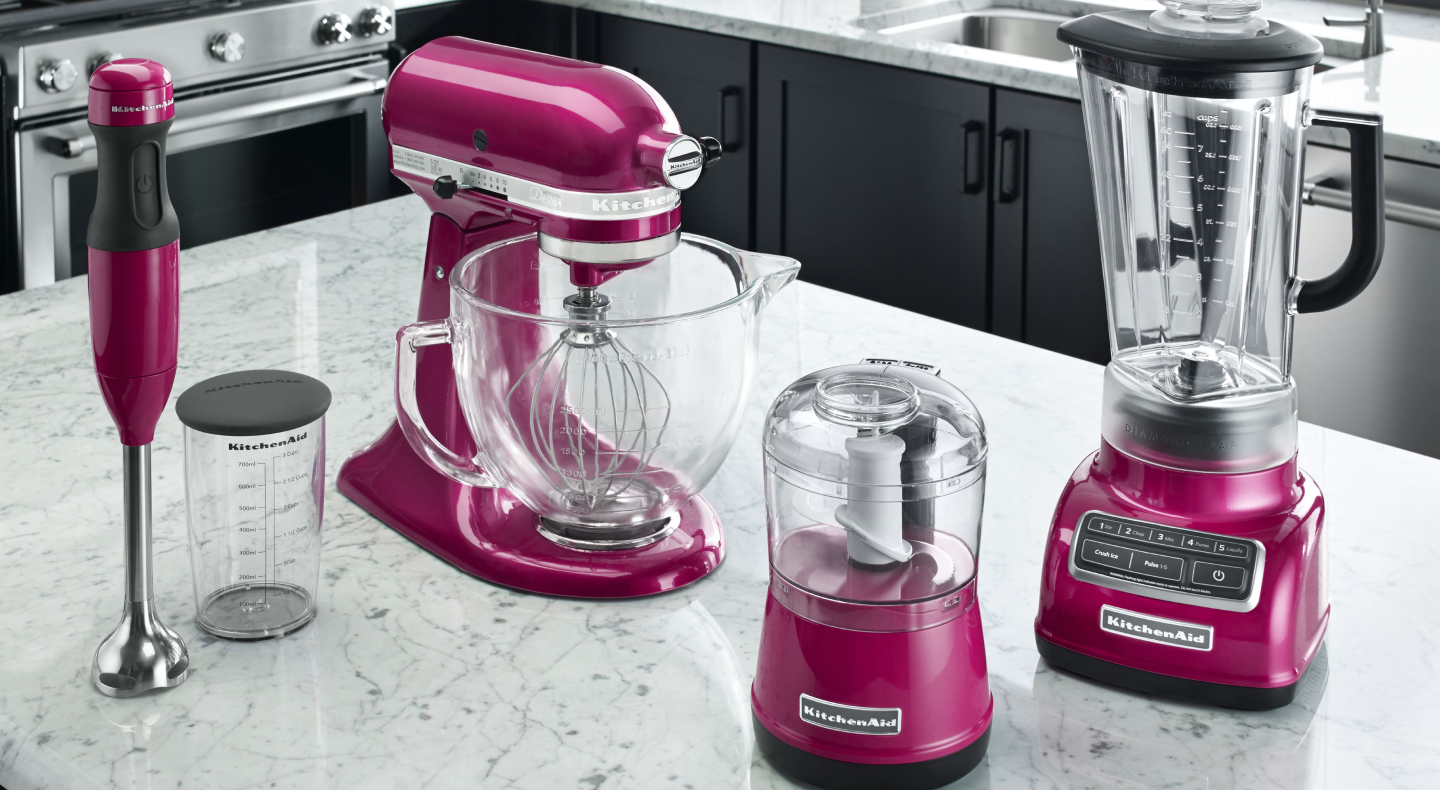 Assortment of KitchenAid® countertop appliances Assortment of KitchenAid® countertop appliances