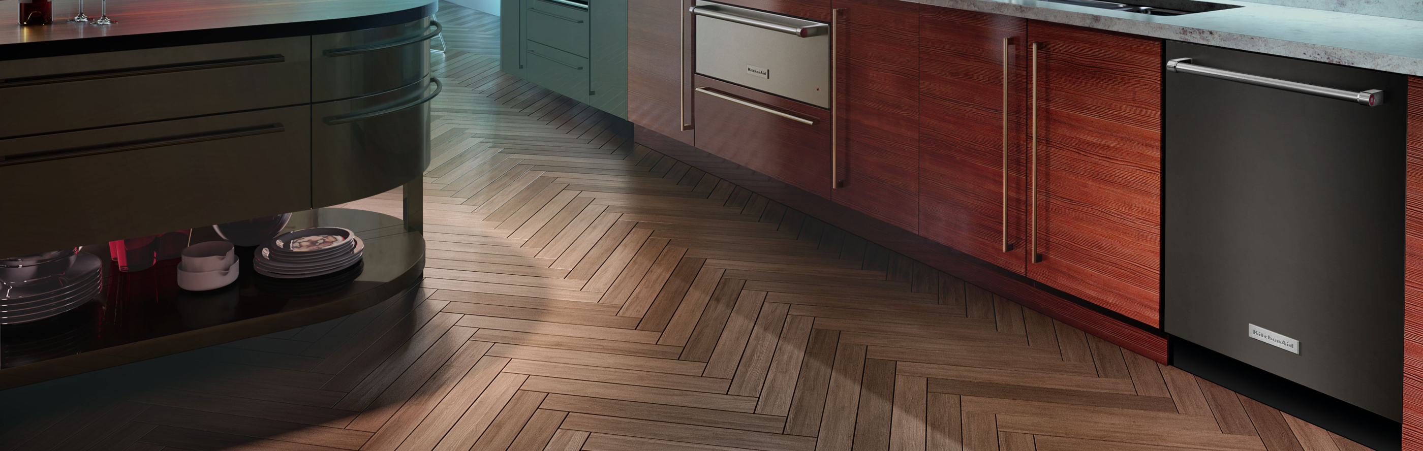 KitchenAid® appliances in a modern kitchen