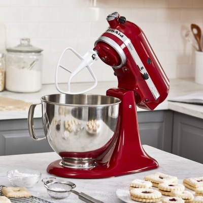 Red KitchenAid® stand mixer