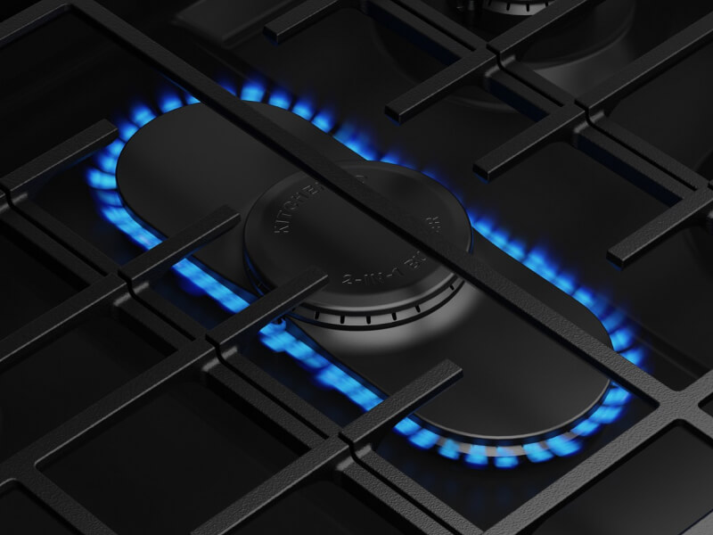 Large oval gas burner