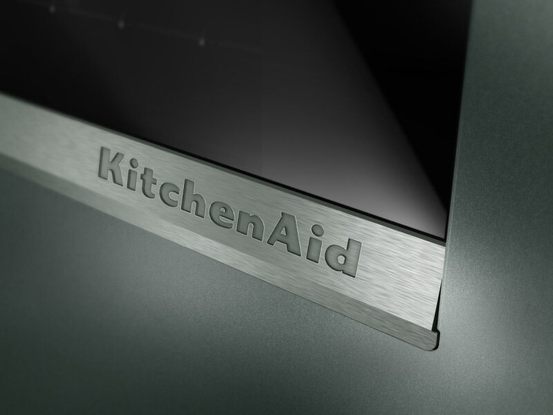 KitchenAid® label on a kitchen range