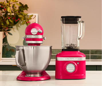 Stand mixer and blender on counter