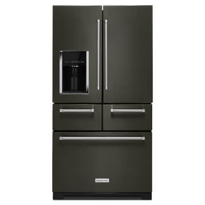 KitchenAid® Multi-Door Freestanding Refrigerator with Platinum Interior Design and Printshield® Finish