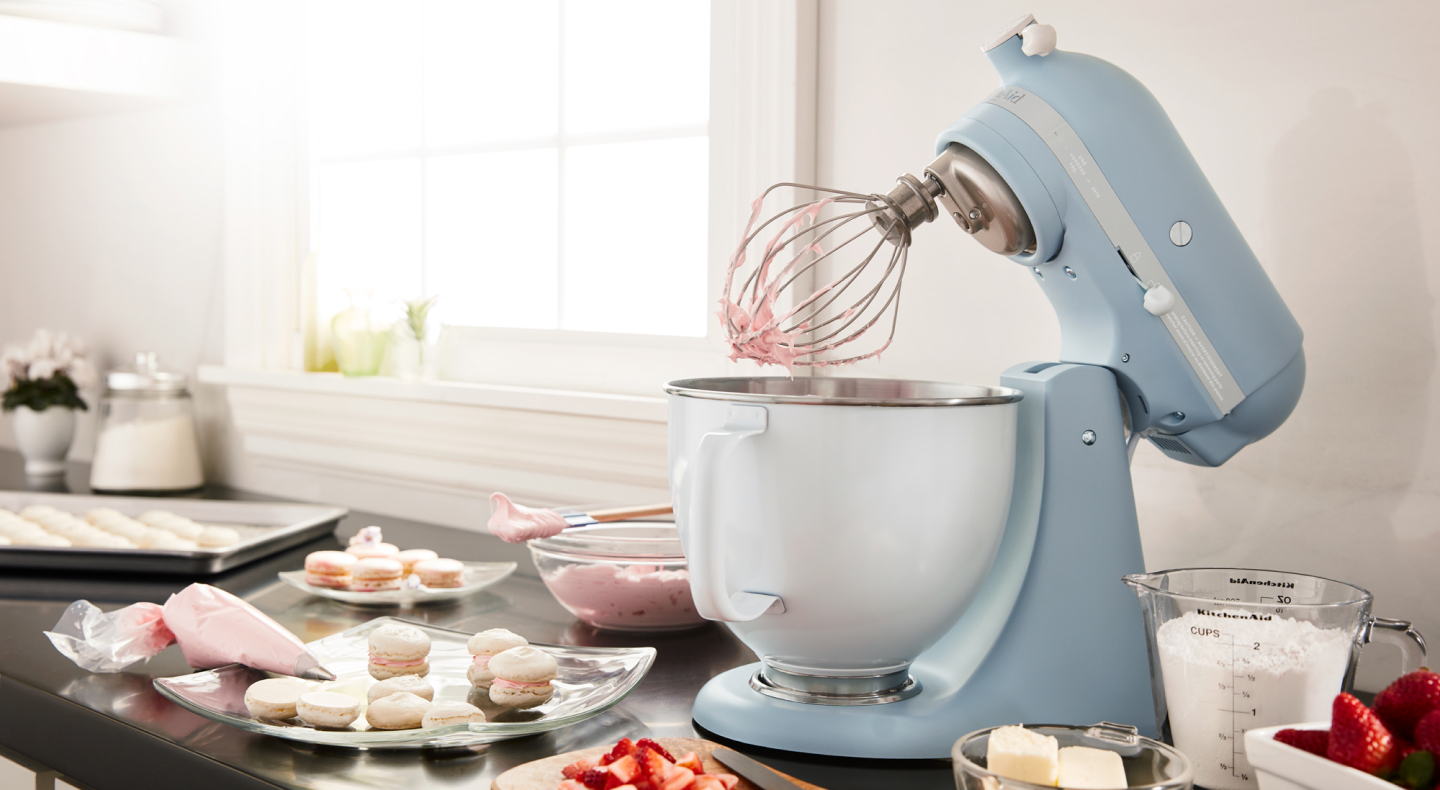 KitchenAid® stand mixer with macarons