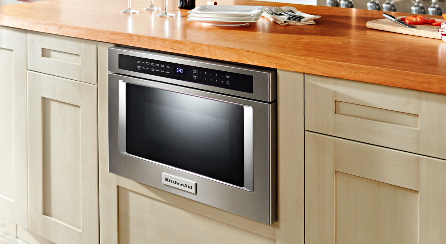 KitchenAid brand undercounter microwave