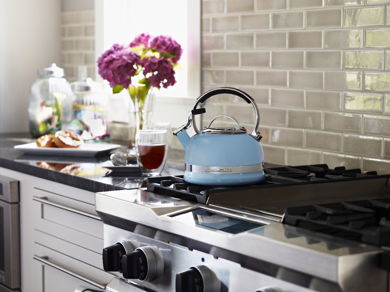 Use a stove top kettle for your favorite hot beverages.