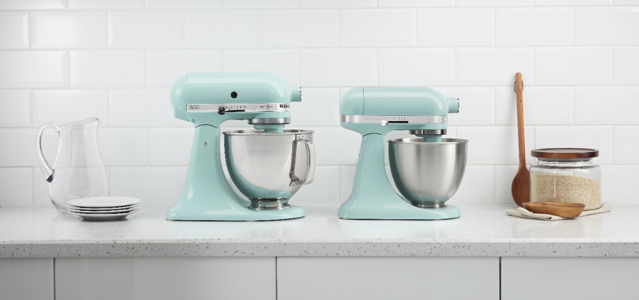 KitchenAid offers the best stand mixers in a variety of colors and sizes.