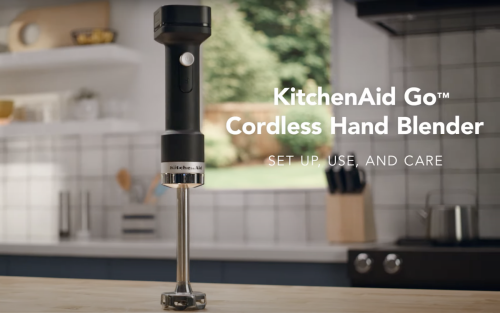 KitchenAid Go™ Cordless Hand Blender Set Up, Use & Care