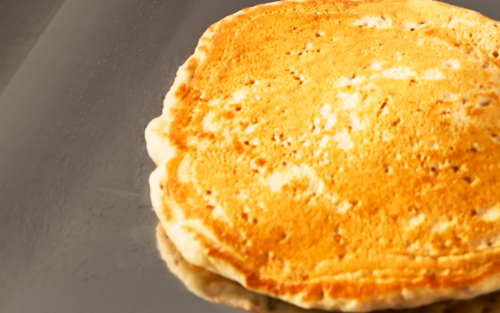 Close-up of homemade pancake