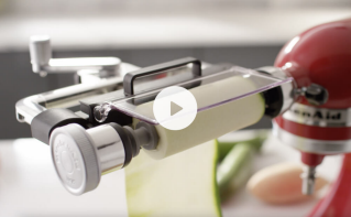 Vegetable Sheet Cutter Attachment: Processing Cucumber & Zucchini