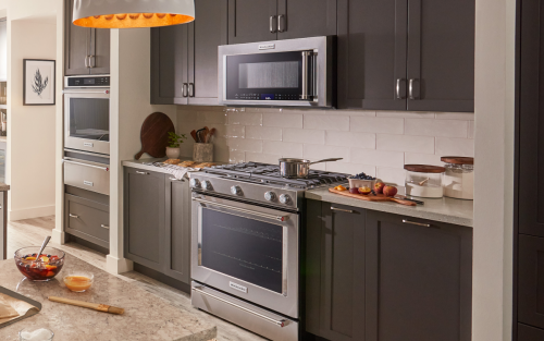 View of kitchen with KitchenAid® appliances