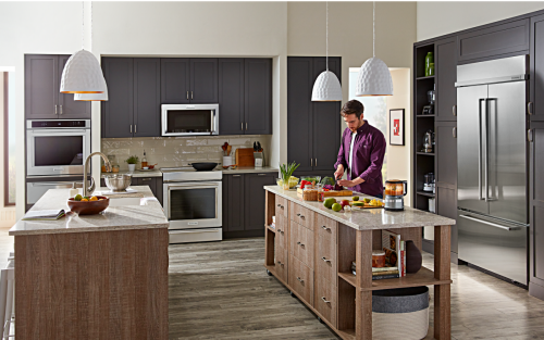 KitchenAid® stainless steel appliances in a modern kitchen