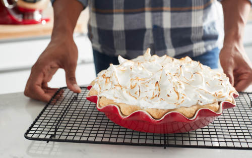 Pie topped with meringue