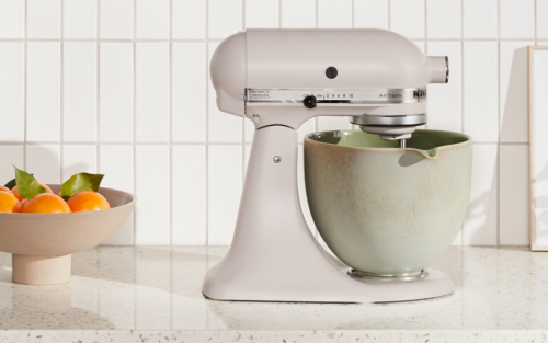 KitchenAid® stand mixer on countertop