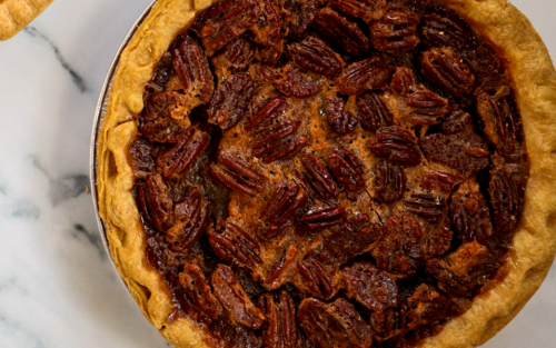 Homemade pecan pie