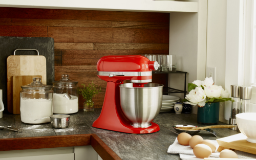 A KitchenAid® stand mixer on a counter