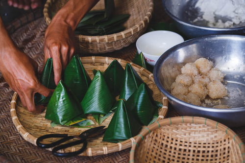 Distinctive Process: Bamboo/Banana Leaf Steaming