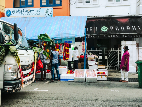 Pani Puri in Singapore's Little India