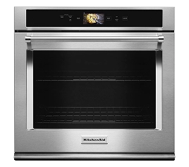 A stainless steel KitchenAid® wall oven