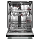 A three rack KitchenAid® dishwasher.