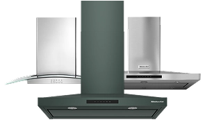 A collage of KitchenAid® Canopy Vent Hoods