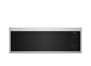 A KitchenAid® Smart Low Profile Microwave Hood Combination with Dual Fan Ventilation. 