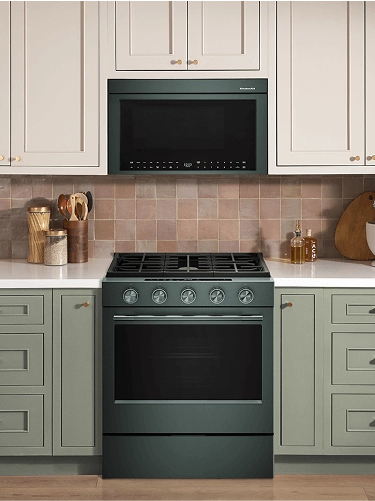 A Juniper microwave installed above a Juniper range.