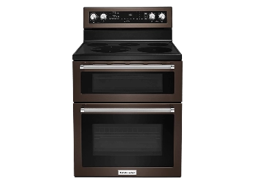 A KitchenAid® 30" Electric Double Oven Convection Range