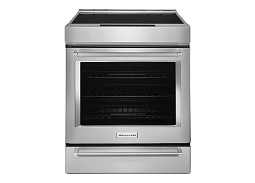 A KitchenAid® 30" Induction Slide-In Range with Air Fry Mode
