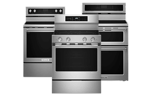 A collage of KitchenAid® Freestanding Ranges