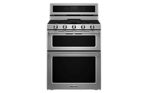 A collage of KitchenAid® Double Oven Ranges