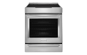 A collage of KitchenAid® Slide-In Ranges