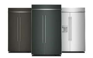 A collage of KitchenAid® Side-by-Side Refrigerators