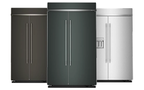 A collage of KitchenAid® French Door Refrigerators
