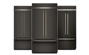 A collage of KitchenAid® French Door Refrigerators