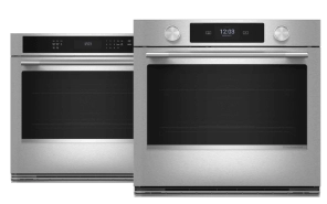Two KitchenAid wall ovens.