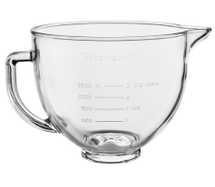 KitchenAid® glass bowl for tilt-head stand mixers.