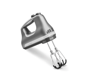 KitchenAid® hand mixer.