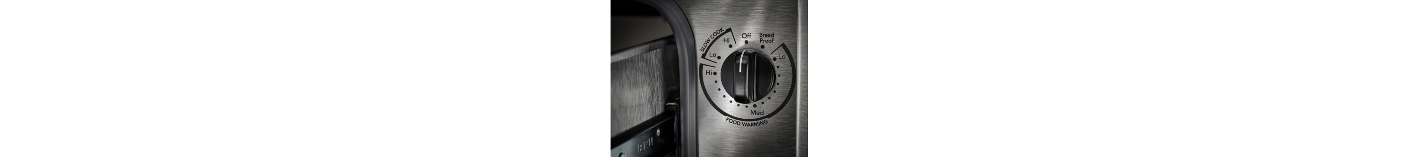 Warming drawer dial settings